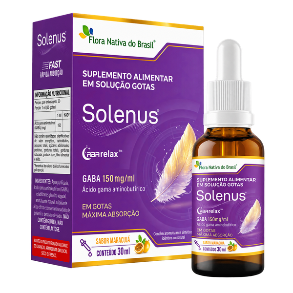 Solenus (GABA 150mg/ml) 30ml - Sabor Maracujá